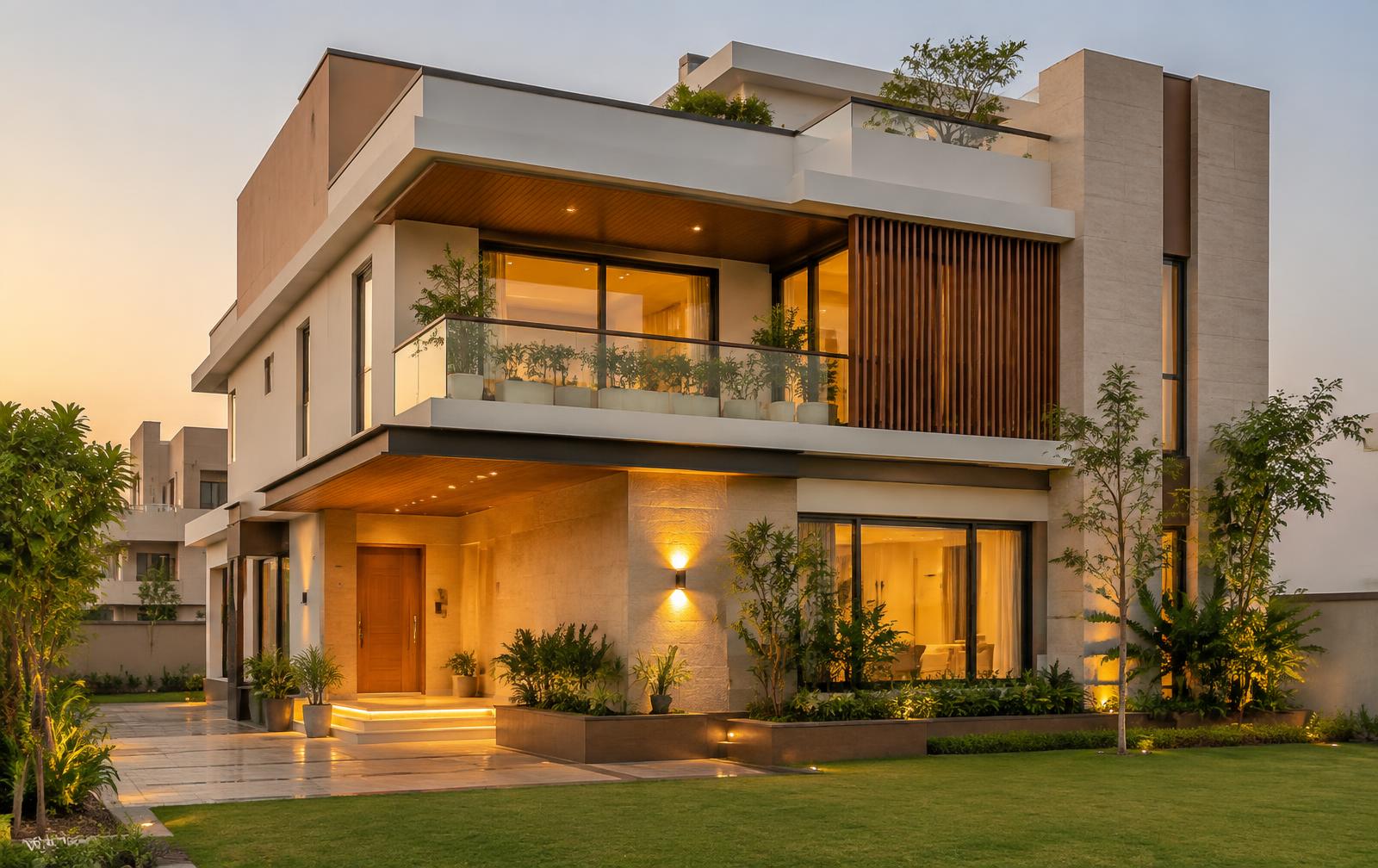 Modern residential home in Patan, Gujarat